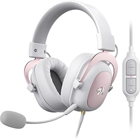 Redragon H510 Zeus Wired Gaming Headset - 7.1 Surround Sound - Memory Foam Ear Pads - 53MM Drivers - Detachable Microphone - Multi Platform Headphone - Works with PC/PS4 & Xbox One, Nintendo Switch