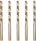 Meccion HSS Cobalt Jobber Drill Bit 5pcs 5.5mm Twist Drill Bit for Drilling Stainless Steel and Metal