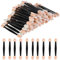 REQAG 50 Pièces Brosse Fard à Paupière Applicateur Fard a Paupiere Pinceau Ombre à Paupière Brosse à Paupières Éponge ombre à paupières pinceau pour Application de Maquillage