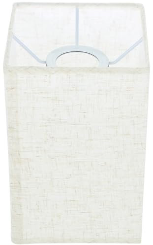 Angoily Pantalla Cuadrada De Lino Para LáMpara De Pie Pantalla De Luz Beige De 20X13X13Cm Ideal Para DecoracióN Del Hogar Y ProteccióN Ocular