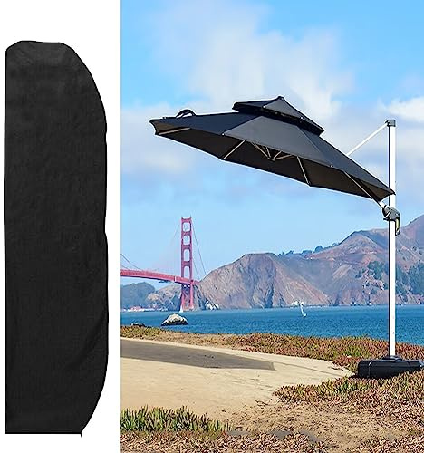 2-4m Grande Copertura Per Ombrellone Sbalzo Impermeabile Copertura Ombrellone Da Giardino,Copri Ombrellone Impermeabile Per Esterno Resistente Agli Strappi Copertura Protettiva Per Ombrellone ( Misura