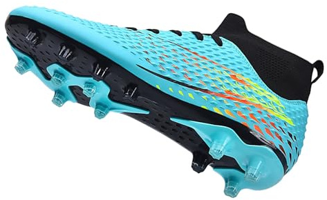 Scarpe da Calcio per Giovani High Top Outdoor Uomo Professionali Calcio Specializzate per l'Allenamento Atletico