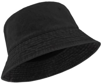 Zylioo överdimensionerad XXL tvättad hinkhatt för män kvinnor, stor bleknad denim solhatt, packbar resa strandhattar för stora huvuden