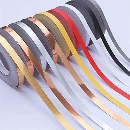 GQQGSHOP 25m Bordures de Papier Peint Auto-adhésives, Autocollantes for Décoration Murale, Bordures Adhésives Imperméables for Cuisine, Salle de Bain, Chambre à Coucher(Matte Red,W: 2cm)