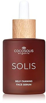 COCOSOLIS Solis, siero autoabbronzante e cura del viso, gocce autoabbronzanti per abbronzatura individuale e intensità in poche ore, a lunga durata, senza striature