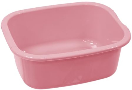 simpa 11L Multi-Purpose Pink Plastic Rectangular Household Cleaning Bowl for Washing Up, Window Cleaning, Car Valeting and Multi Room Spot Cleaning Tasks.
