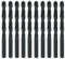 Misuyue 4mm HSS Metal Drill Bits, 10pcs Carbide Drilling Bit Sets, Twist Drill Bit suitable for Copper Aluminium Iron Plastic, Wood Drilling Bits