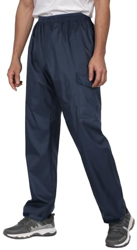 Ynport Crefreak Pantalones Impermeables para Hombre Pantalones de Lluvia para Exteriores Ligeros y Gruesos a Prueba de Viento para Senderismo, Golf, Pesca, Ciclismo