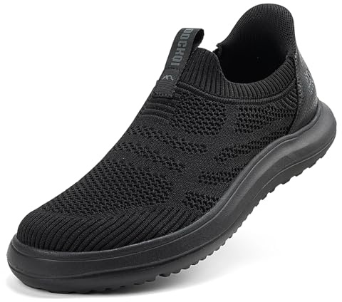 ODCKOI Baskets Homme Slip-on sans Lacets, Légères et Respirantes en Mesh | Semelle à mémoire de forme offrant un amorti confortable. Design polyvalent idéal pour la marche, les voyages et le quotidien
