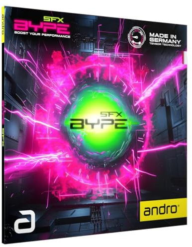 ANDRO Bype SFX Revêtement de tennis de table (noir, max)
