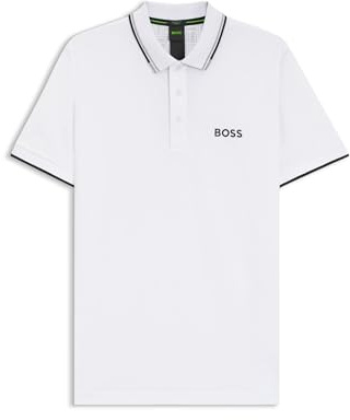 BOSS Herren Paddy Pro Poloshirt, Weiß, XL EU