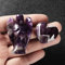 Artistone Kristall Herz & Schutzengel Figur Heilstein Chakra Reiki Kristall Naturedelstein für Yoga, Meditation, Dekoration (Amethyst)