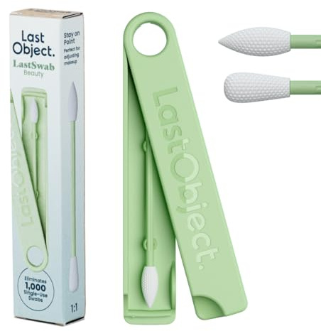 LastSwab® Wiederverwendbare Wattestäbchen für sanfte und umweltfreundliche Schönheitsroutinen – die nachhaltige Alternative zu Einweg-Q-Tipps – kein Abfall und leicht zu reinigen – kommt mit einem