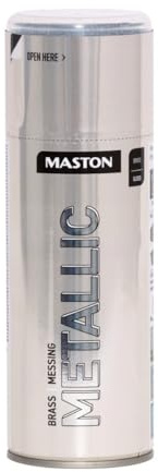 Maston Spray Paint Metallic Gloss Brass 400ml