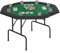 Mingone Pokertisch Klappbar 120cm Poker Tisch Casino Pokertisch für 8 Spieler, Spieltisch mit Gepolsterte Armauflage und 8 Becherhaltern Grün 120x120x76cm