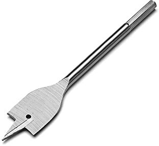 1pc perceuse plate longue en acier à haute teneur en carbone forets plats en bois 6-45mm forets à bêche à bois forets à main enduits de titane (Size : 45mm)