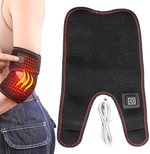 Heated Elbow Pad, Electric Heating Brace, Heated Pad, Flexible Heat