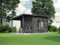 Alpholz Pultdach Gartenhaus Maria mit Schleppdach Gartenhaus aus Holz in Grau, Holzhaus mit 28 mm Wandstärke inklusive Schleppdach, Blockbohlenhaus mit Montagematerial