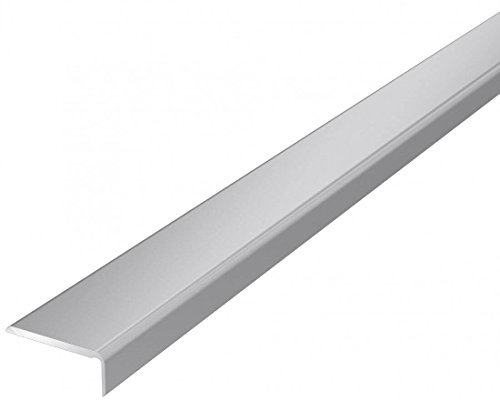 SELF-Adhesive Oak Walnut Threshold 1M Door Stops End Laminate Floor Edge Strip Trim TMW Profiles (Anodized Silver)