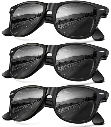 KALIYADI Unisex Polarized Sunglasses Stylish Sun Glasses for Men and Women Color Mirror Lens Multi Pack Options