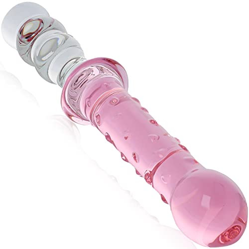Glas dildo Pink 22,5cm Glasdildo Buttplug Dildos Anal Plug für frauen sex Sexspielzeug für männer Analdildos Dildo groß Plug für den mann großer Dildo glas plug Analdildo Analplug# für männer G70