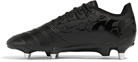 Canterbury Botas de Rugby Unisex Phoenix Genesis Pro Soft Ground, Negro Gravity Grey, 36 EU