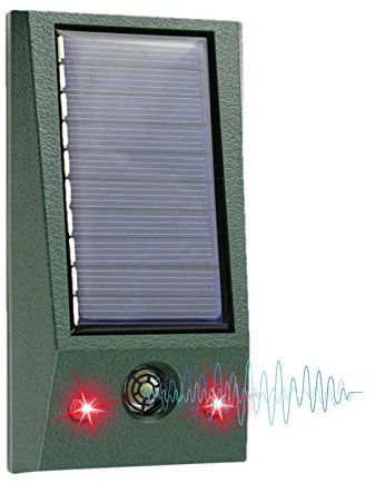 Bexdug Scaccia Animali ad ultrasuoni Solare | Scaccia Animali Solare Impermeabile | Deterrenti con Doppio Flash, dispositivi repellenti per Cervi all'aperto per respingere procioni, Volpi, Cervi