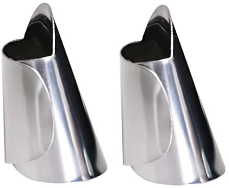 TOPBATHY Utensili da Cucina 2 Pezzi Regolabili in Acciaio Inossidabile per Tagliare Sbucciare Spellare Fagioli e Noci Sicuri per Mani Adatti a Cucina Ristorante