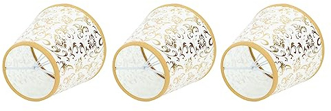 Lámpara Pequeña Con Clip Para Lámpara, 3 Piezas, Lámpara De Araña De Cristal, Mini Pantalla De Lámpara, Clip De Estilo Europeo, Pantallas De Lámpara Para Lámpara De Pared De Piso De Mesa(Oro)