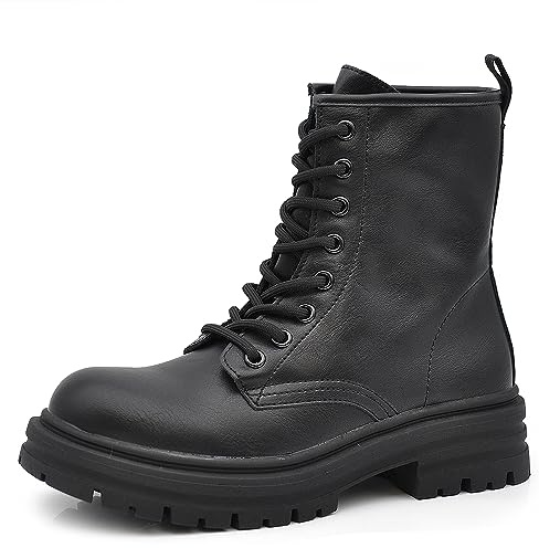 IF FASHION Stivali Stivaletti Anfibi Scarpe da Donna Con Platform Y13 nero N.39