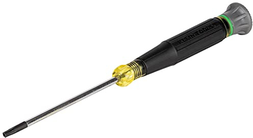 Klein Tools 6333 Mini Precision Screwdriver, T15H TORX Tamperproof Tool with Cushion-Grip Handle and Color Coded Rings, 3-Inch Shank