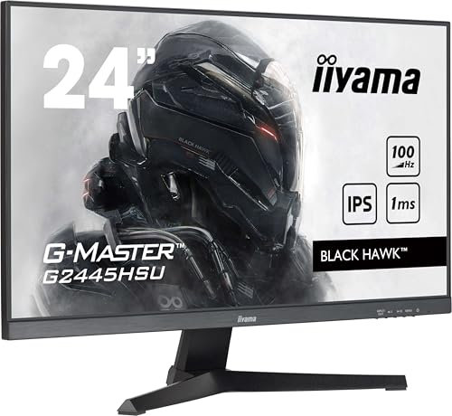 iiyama G-Master Black Hawk G2445HSU-B2 60,5cm 24 IPS LED Gaming Monitor Full-HD HDMI DP USB2.0 1ms Adaptive Sync schwarz
