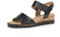 Gabor Damen Sandaletten, Frauen Sandalen,Moderate Mehrweite (G),Freizeitschuhe,offene Schuhe,Strandschuhe,schw.(KorkTS/schw),42.5 EU / 8.5 UK