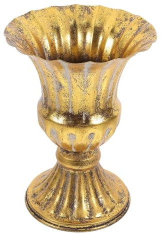 VOSAREA Vintage Flowerpot Table Centerpiece for Wedding Decor Elegant Decorative Planter Break Resistance Imported Iron for Home and Garden Spaces