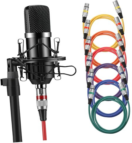 SHINEOFI Câble XLR Mâle Femelle Câble De Microphone à Conducteurs Cordon De Raccordement pour Microphones Et Haut-parleurs