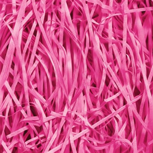 Emartbuy 200 gram strimlat papper, perfekt för presentdekoration, fyllning och presentförpackning - het rosa