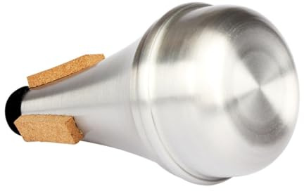 MAGICLULU Silencieux pour Trompette Droite en Alliage d'Aluminium Sourdine Compacte Légère Accessoire pour Instruments à Vent en Cuivre Pratique et Portable pour Entraînement et