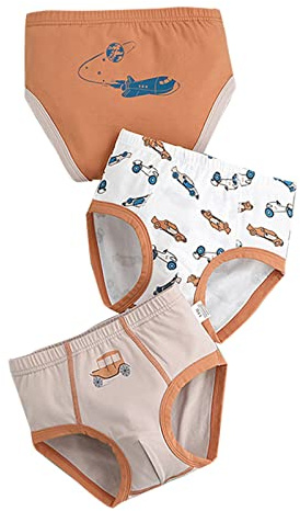 Slip Ragazzo, Mutande dei Marmocchi Bambini per per 3 Pezzi Pantaloni per Mutande Morbide Slip Car Cartoon Stampa Pantaloni per Mutande per No (K 2-3 Anni)