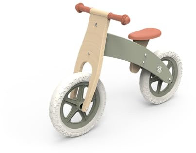 Speedy Monkey Laufrad 83,7x36x53,5cm grün, Holz Spielzeug für Kinder, Liebevolle Details- tolle Geschenkidee