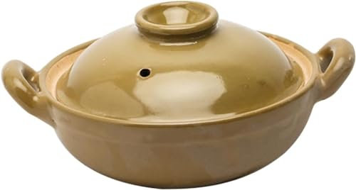 Clay Pot,Clay Pots For Cooking,Casserole Ceramic Casserole Braising Pan with Lid Casserole Braiser Pan Earthen Pot Soup Pot Hot Pot Casserole Cooking