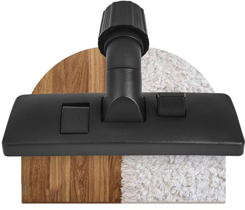 DEGG Cepillo Universal, Compatible con Aspiradora Miele, Philips, AEG, Electrolux, Nilfisk, Rowenta Boquilla Combinada, Boquilla para Parquet y Suelos Duros - 30 a 37 mm