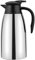 Isolierkanne 2L, Thermoskanne Edelstahl Doppelwandige Vakuumisolierung Kaffeekanne Teekanne Kaffee Topf für Tee oder Kaffee Druckverschluss hält Getränke 24h Kalt und Warm, Silber