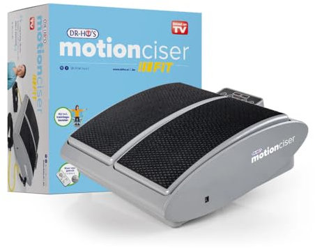 DR-HO's MotionCiser Foot & Leg Massager, Circulation Support for Aching Legs and Swollen Feet, Adjustable Walking Simulation, Vibrational Massage, Portable & Remote-Controlled Mobility Aid