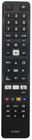 And Remote Control CT8069 - Mando a distancia para televisor, accesorio de reparación de electrodomésticos, mando a distancia