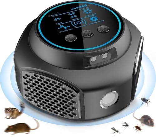 OBEST Répulsif à rongeurs à ultrasons pour la maison avec USB, répulsif à souris, répulsif à rats, répulsif à ultrasons pour souris, répulsif à ultrasons à 4 côtés 360°, répulsif pour intérieur 300㎡