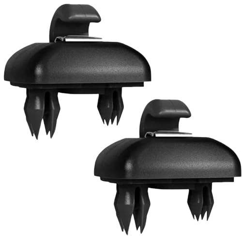 2 piezas de clip negro para visera de coche Audi A4 B8 Parasol soporte para Audi A1 A3 A4 A5 Q3 Q5 (8E0 857 562) A7 B6 B7 B8 S4 S5 Accesorios para coche antideslumbrante