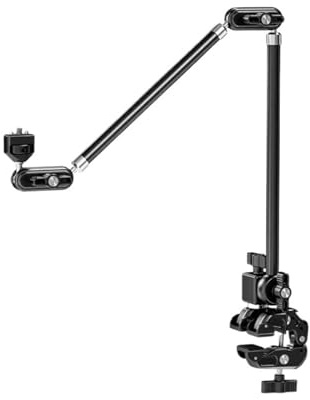 Camera mount， Braccio magico articolato da 30 con super morsetto/supporto for action cam/supporto for telefono compatibile con GoPro IPhone DSLR