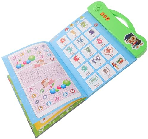 Gatuida Livre Électronique D’Apprentissage Français-Anglais Interactif pour Garçon et Filles, D’éveil Sonore Éducatif, 1 Pièce, Couleur Verte, Adapté aux Tout-Petits de 2 à 4 Ans,