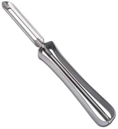Aniso Kitchen vegetable peeler Stainless steel rotary peeler for vegetable and carrot fruit，with ergonomic safety and control handle-Dishwasher Safety