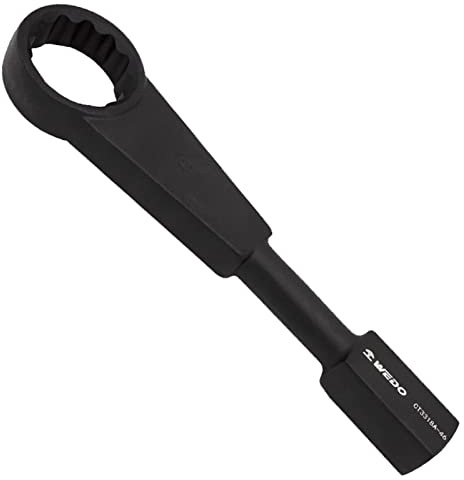 WEDO Chiave ad anello a percussione in acciaio speciale, con impugnatura dritta, 30 x 256 mm